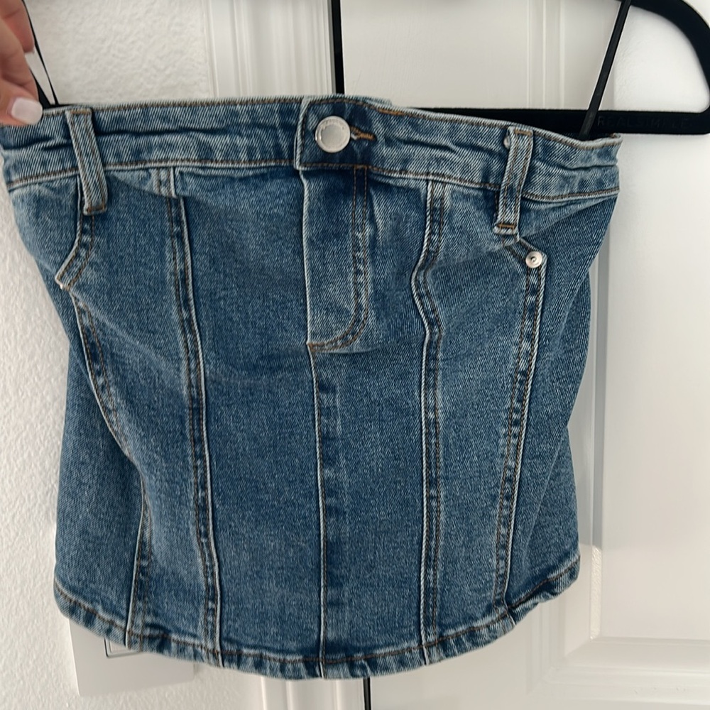 Blanknyc denim top - Picture 4 of 6